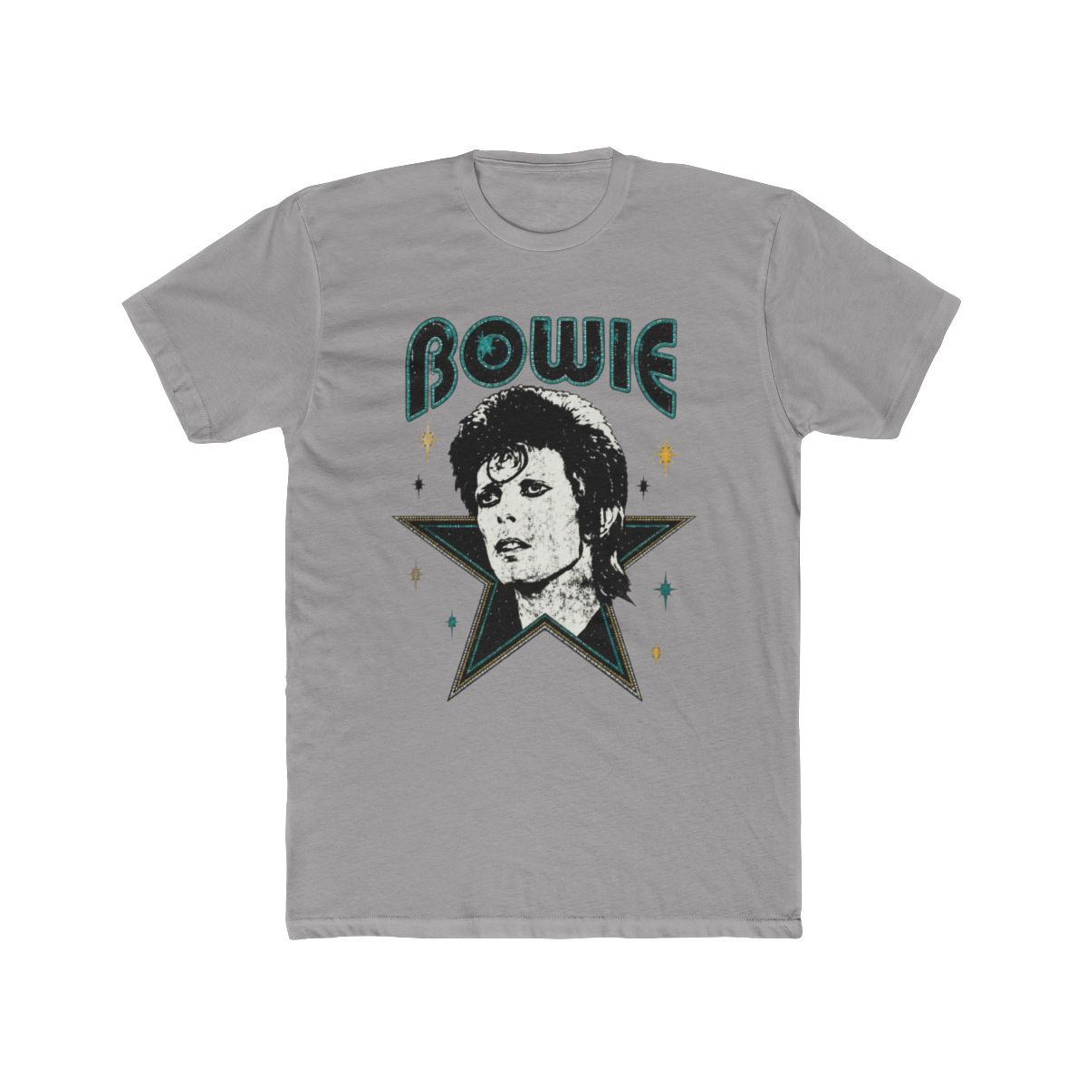 David Bowie Lettering With Portrait And Star | DavsD - alternate angle 2, merchandise