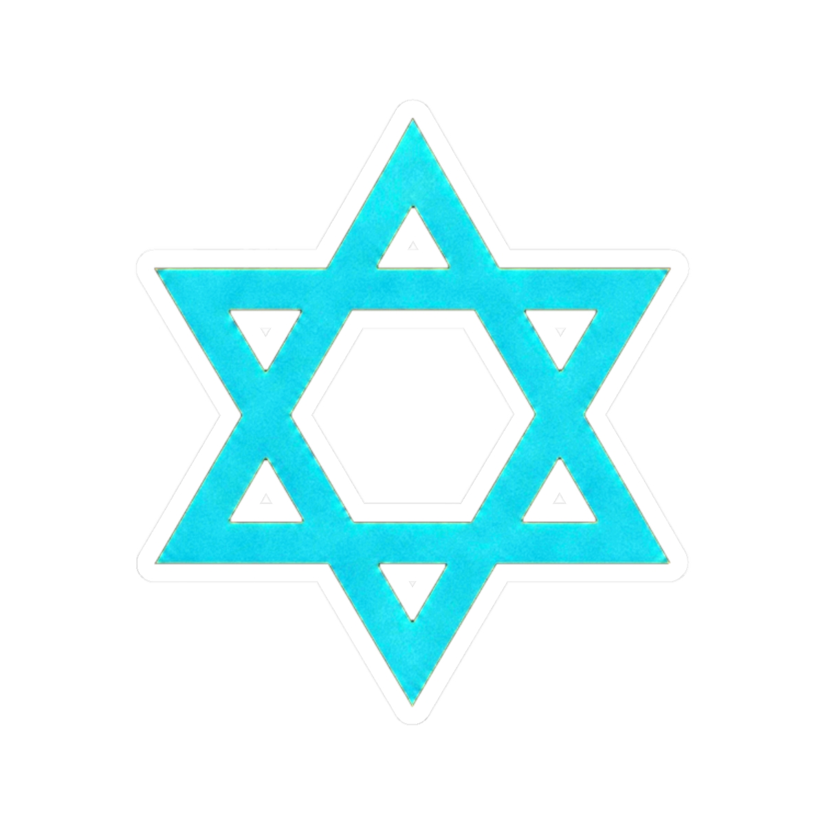 "STAR OF DAVID" CLASSIC ROUND STICKER | DavsD - alternate angle 3, merchandise