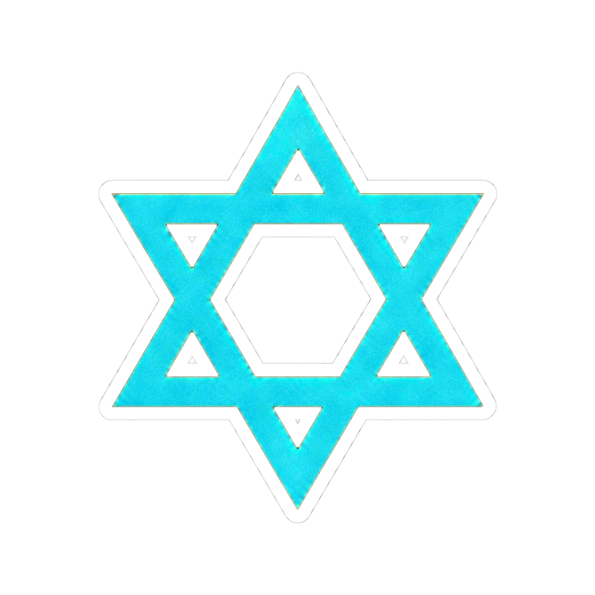 "STAR OF DAVID" CLASSIC ROUND STICKER | DavsD