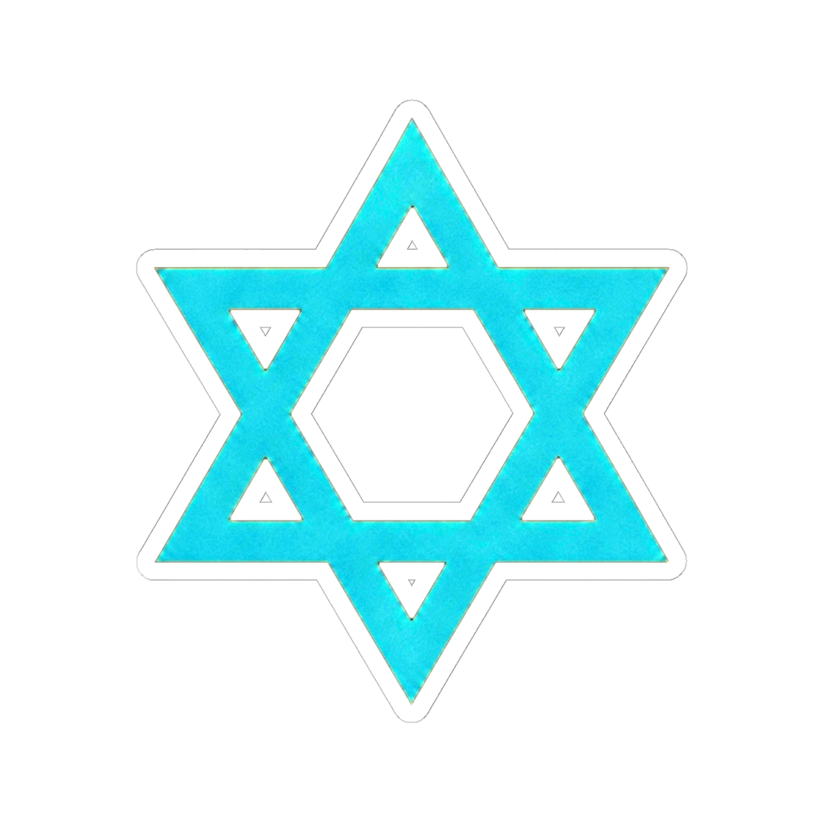 "STAR OF DAVID" CLASSIC ROUND STICKER | DavsD - alternate angle 1, merchandise