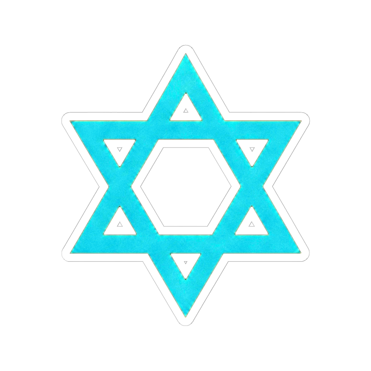 "STAR OF DAVID" CLASSIC ROUND STICKER | DavsD - alternate angle 2, merchandise