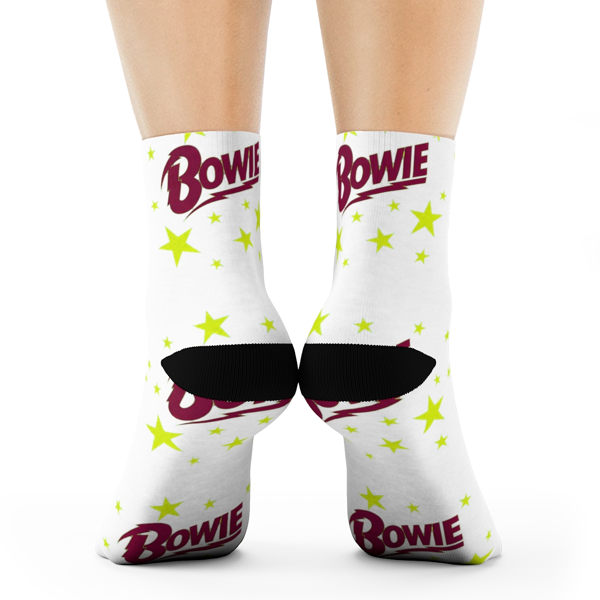 David Bowie Socks Stars Infill Logo Official Red Uk Size 7 - 11 | DavsD - Official Accessories merchandise