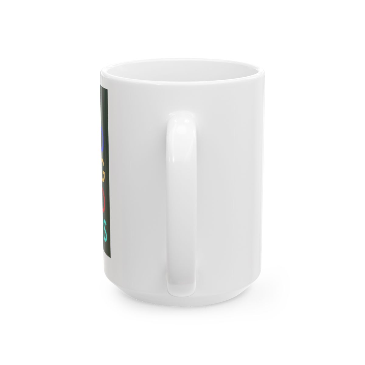 I am David. Doing, David Things. Fun Celebration Ceramic Mug, Dark Green/White, 11oz | DavsD - alternate angle 5, merchandise
