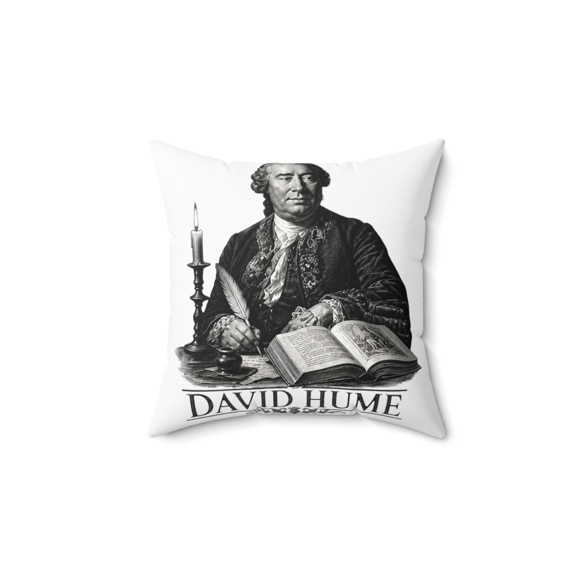 David Hume Enlightenment Philosophy Scholar Throw Pillow | DavsD