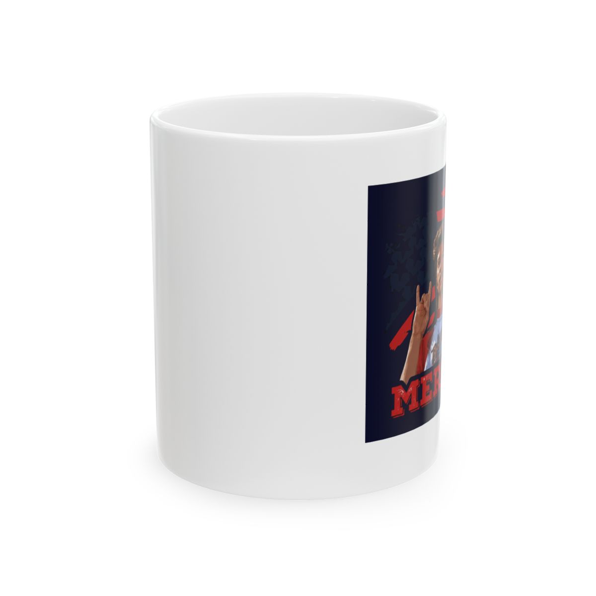 LIBBY'S BENCHMARK27 DESIGNS Joe Dirt Merica Mug David Spade Fourth of July Coffee Cup Funny Independence Day Mugs | DavsD - alternate angle 1, merchandise