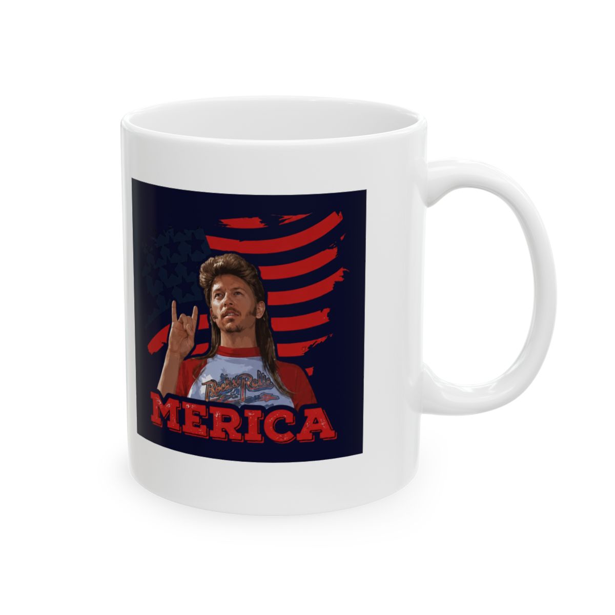 LIBBY'S BENCHMARK27 DESIGNS Joe Dirt Merica Mug David Spade Fourth of July Coffee Cup Funny Independence Day Mugs | DavsD