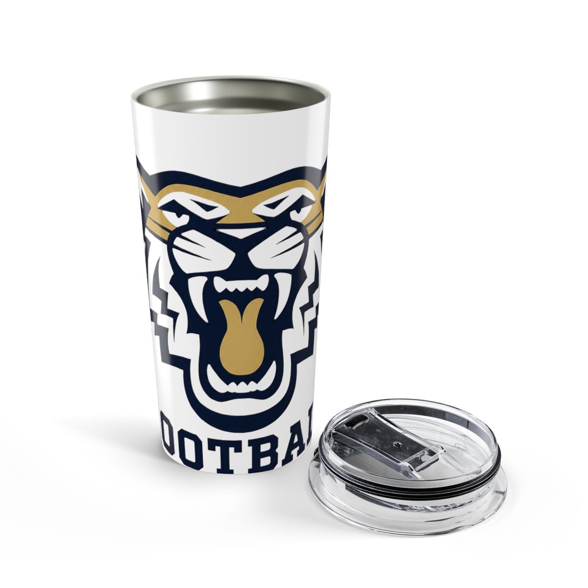 St David High School Tigers Football Stainless Steel Insulated Tumbler | DavsD - alternate angle 4, merchandise