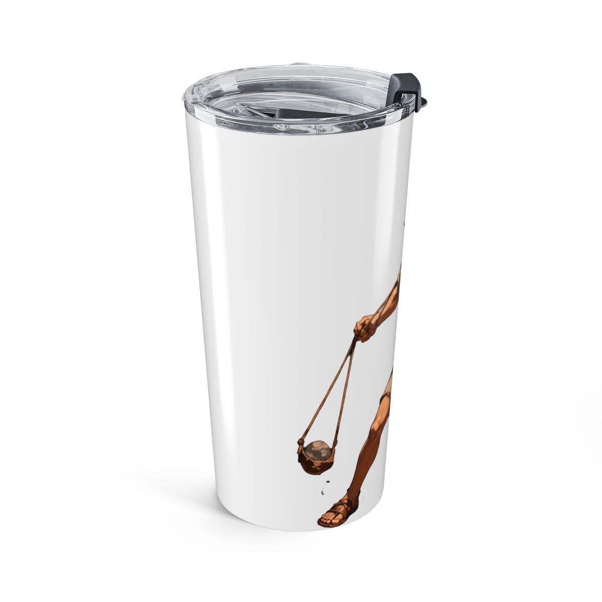Epic Japanese Anime Christian Bible - David & Goliath Battle Stainless Steel Insulated Tumbler | DavsD - alternate angle 3, merchandise