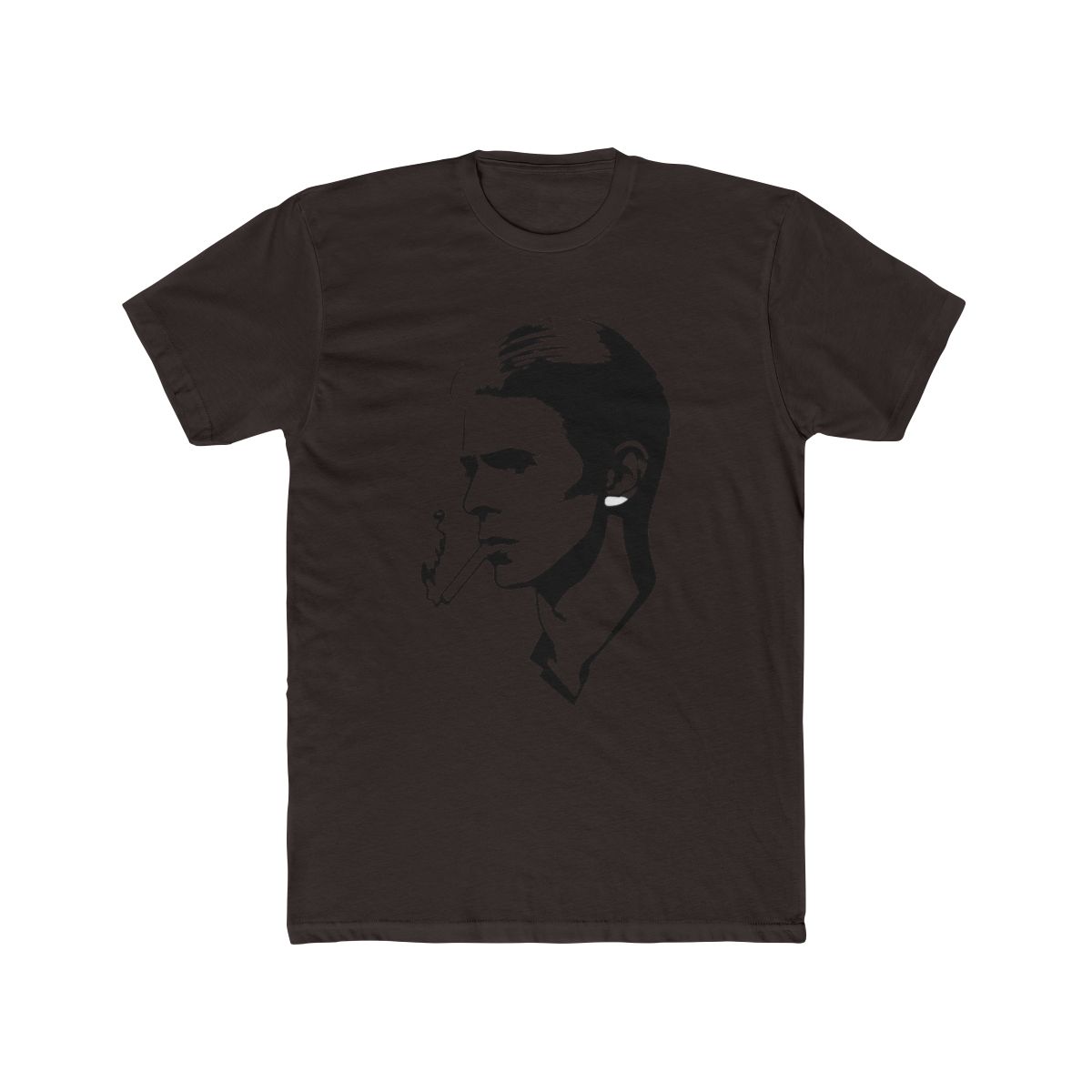David Bowie T Shirt Smoke Side Profile Official Black | DavsD - alternate angle 2, merchandise