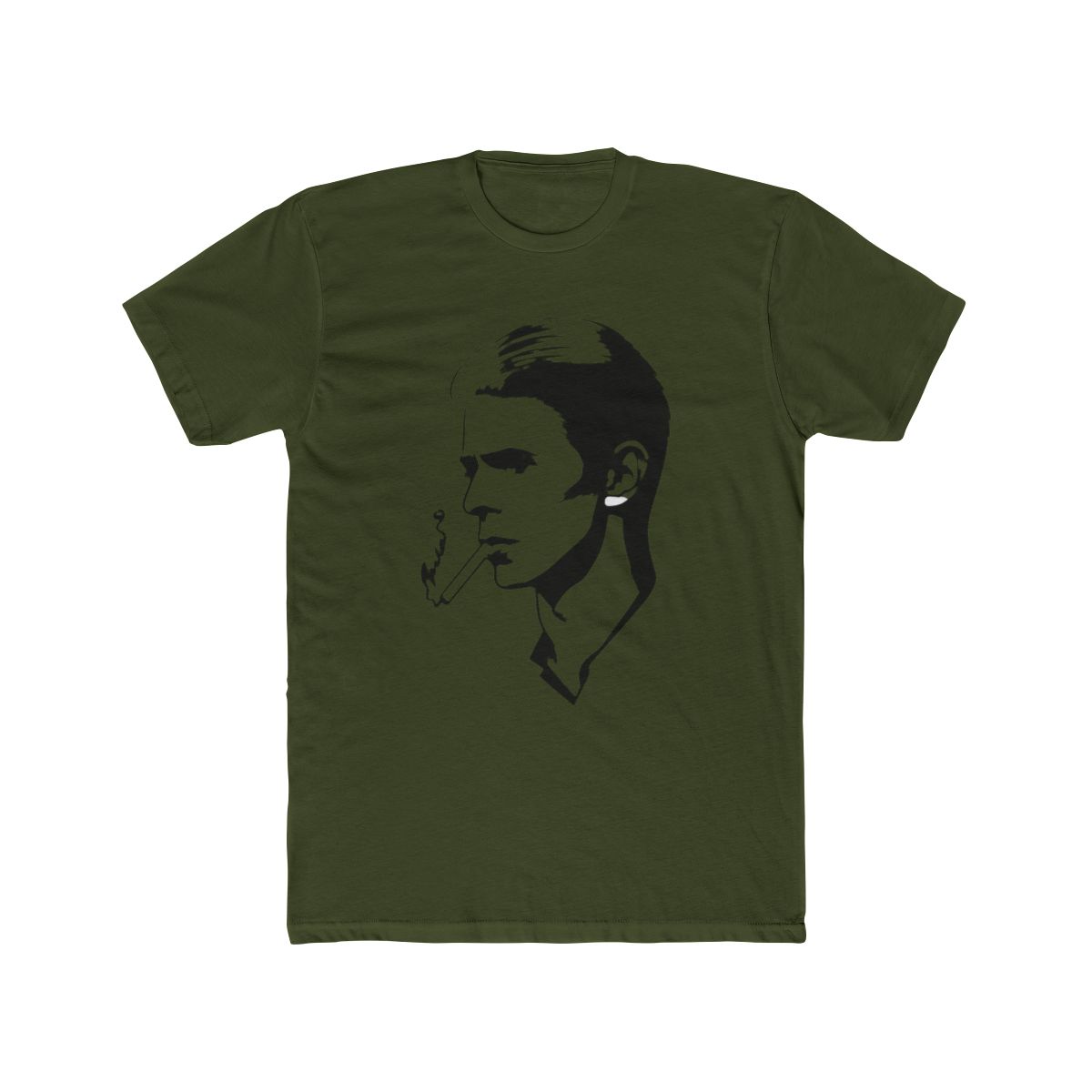 David Bowie T Shirt Smoke Side Profile Official Black | DavsD - alternate angle 4, merchandise