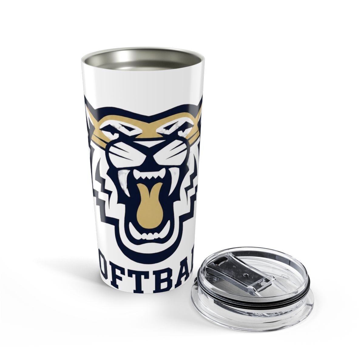 St David High School Tigers Softball Stainless Steel Insulated Tumbler | DavsD - alternate angle 4, merchandise