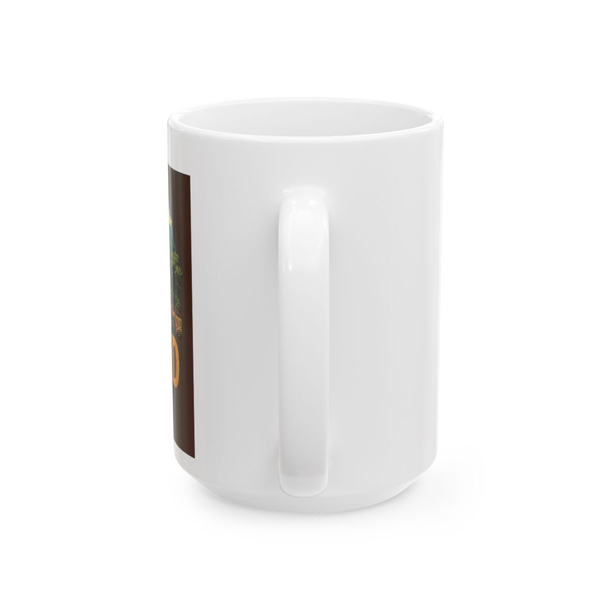 Vintage David Panama Travel Souvenir Landmark Gift Ceramic Mug, Light Green/White, 11oz | DavsD - alternate angle 5, merchandise
