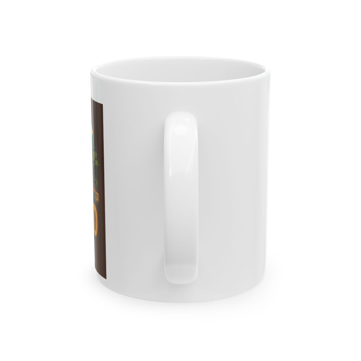 Vintage David Panama Travel Souvenir Landmark Gift Ceramic Mug, Light Green/White, 11oz | DavsD - alternate angle 3, merchandise
