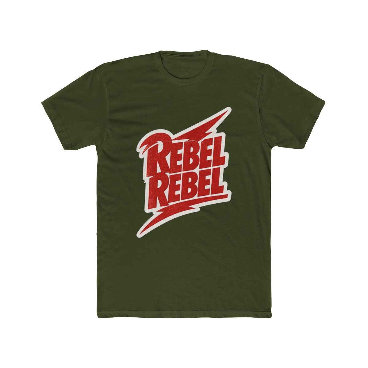David Bowie Rebel Rebel Band Logo Graphic Tee, Boxy Fit T Shirt, Oversized Graphic Tees | DavsD - alternate angle 4, merchandise
