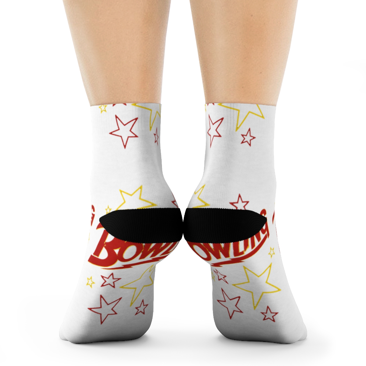 David Bowie Socks Stars Outline Logo Official Green Uk Size 7 - 11 | DavsD - alternate angle 1, merchandise