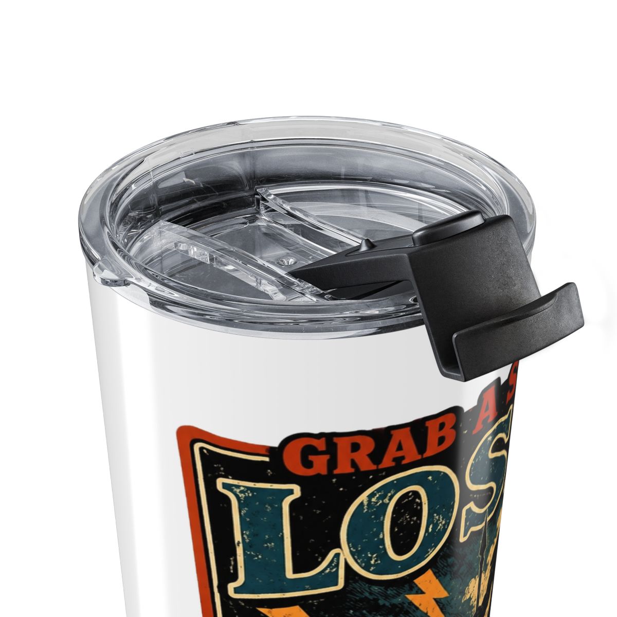 Grab a Stone Loser David Goliath Funny Christian Stainless Steel Insulated Tumbler | DavsD - alternate angle 5, merchandise